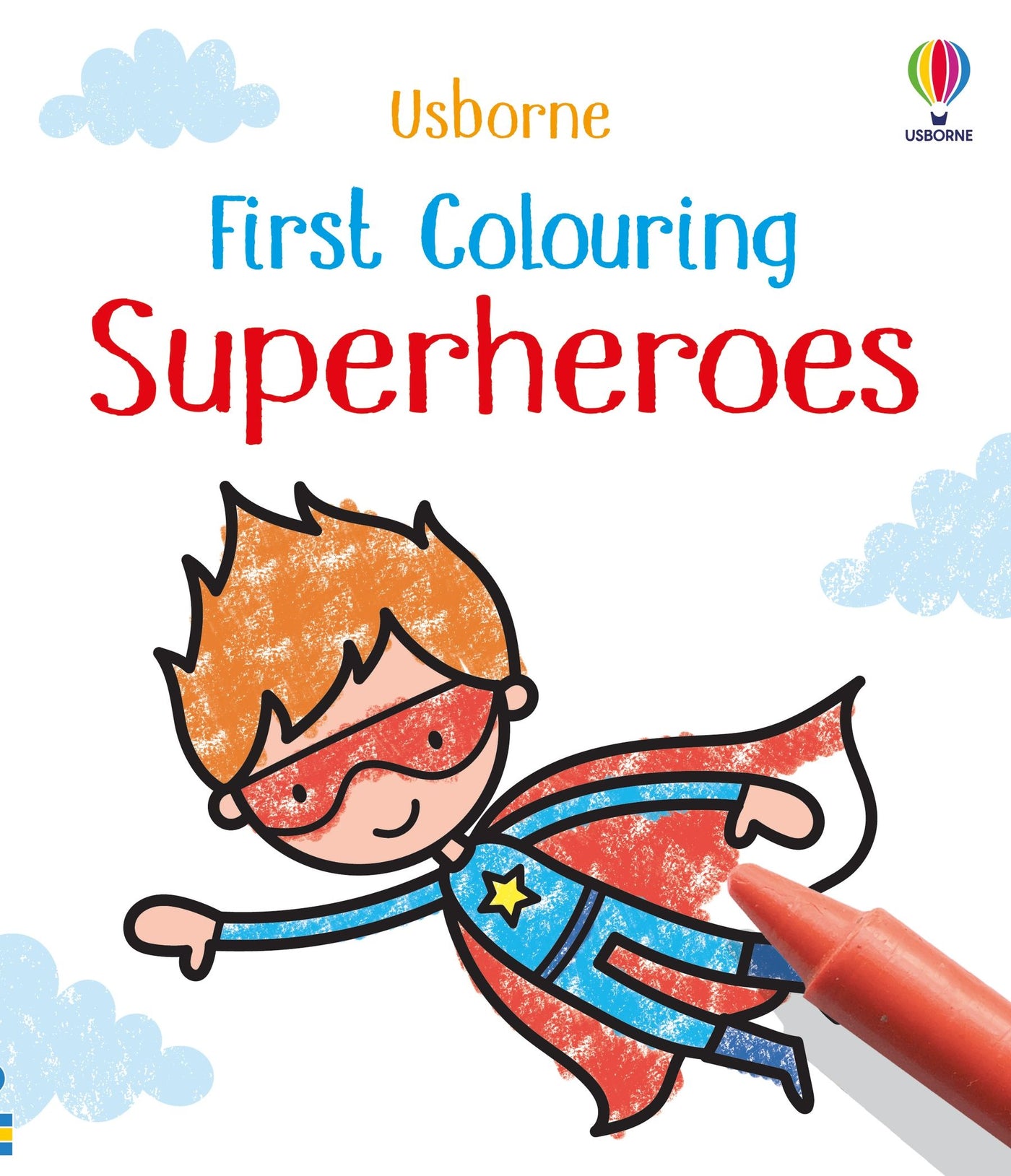 First Colouring Superheroes - Paperback | Usborne