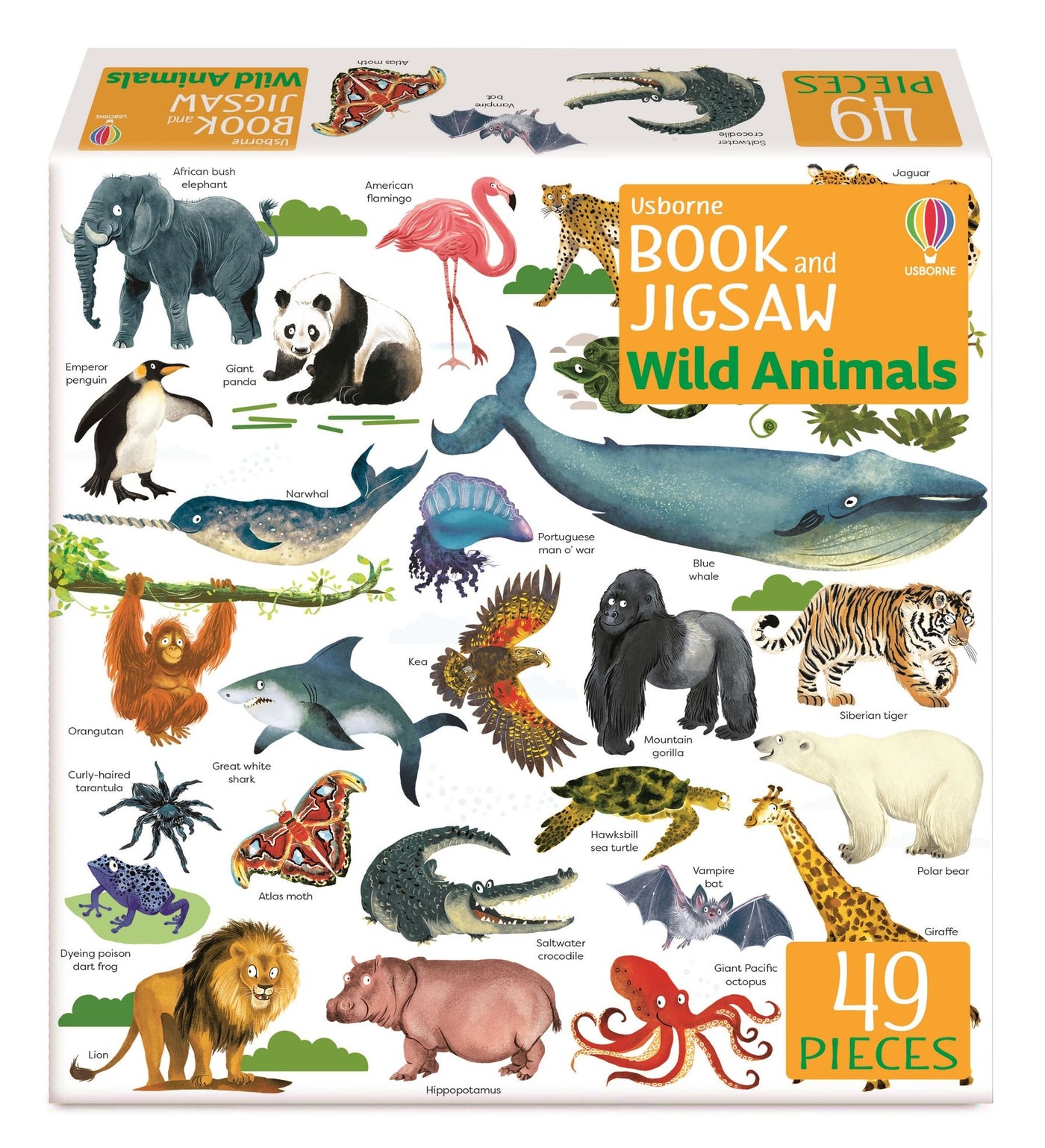 Usborne Book and Jigsaw Wild Animals - Paperback | Usborne