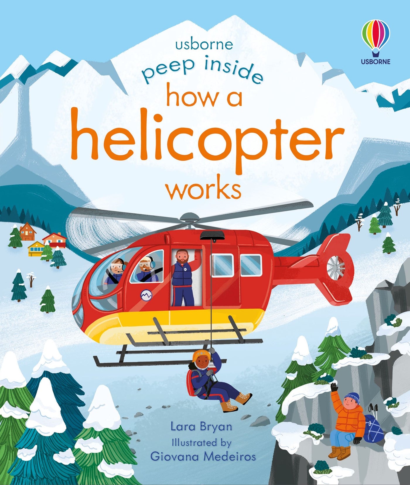 Peep Inside How a Helicopter Works - Board Book | Usborne