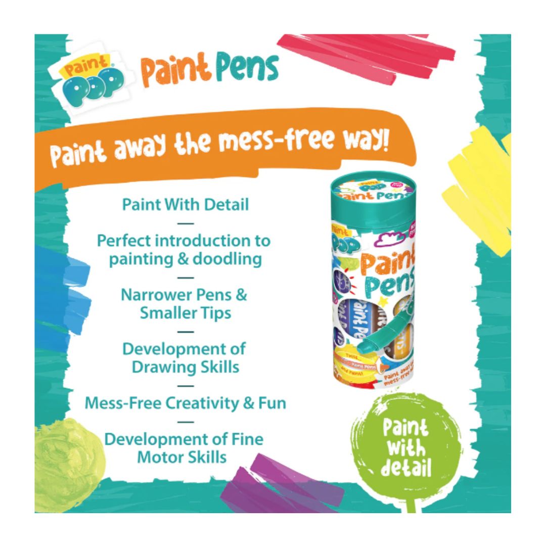 Paint Pop: Quick Dry Paint Pens, Pack of 12