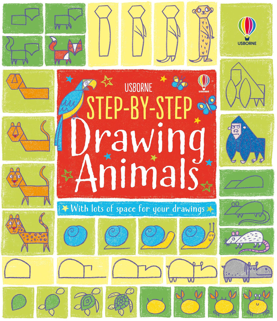 Step-by-Step Drawing Animals - Paperback | Usborne