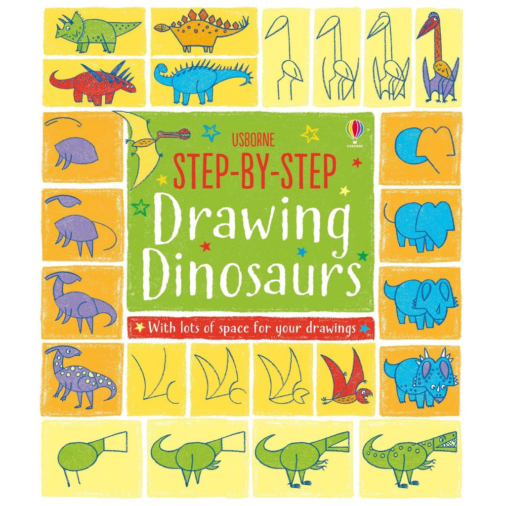 Step-by-Step Drawing Dinosaurs - Paperback | Usborne Books