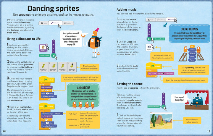 Coding for Beginners: Using Scratch -Spiral Bound Usborne