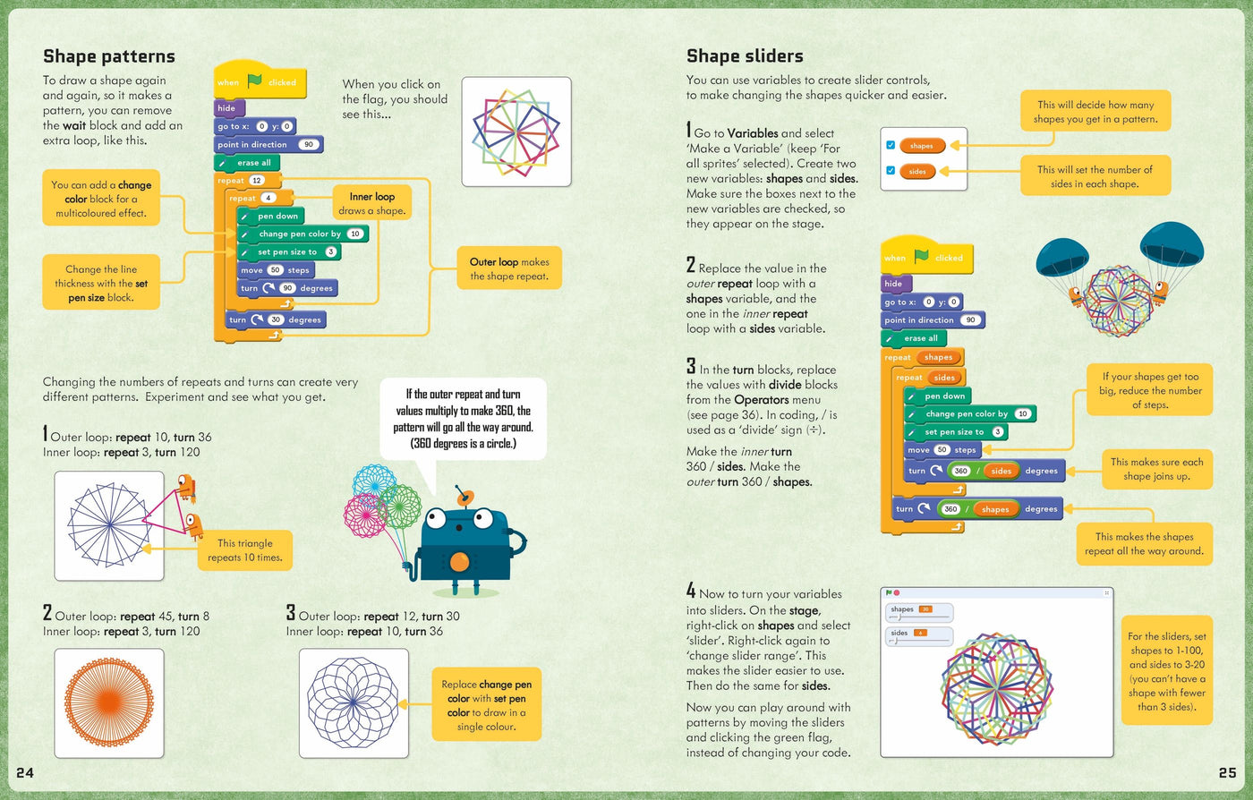 Coding for Beginners: Using Scratch -Spiral Bound | Usborne