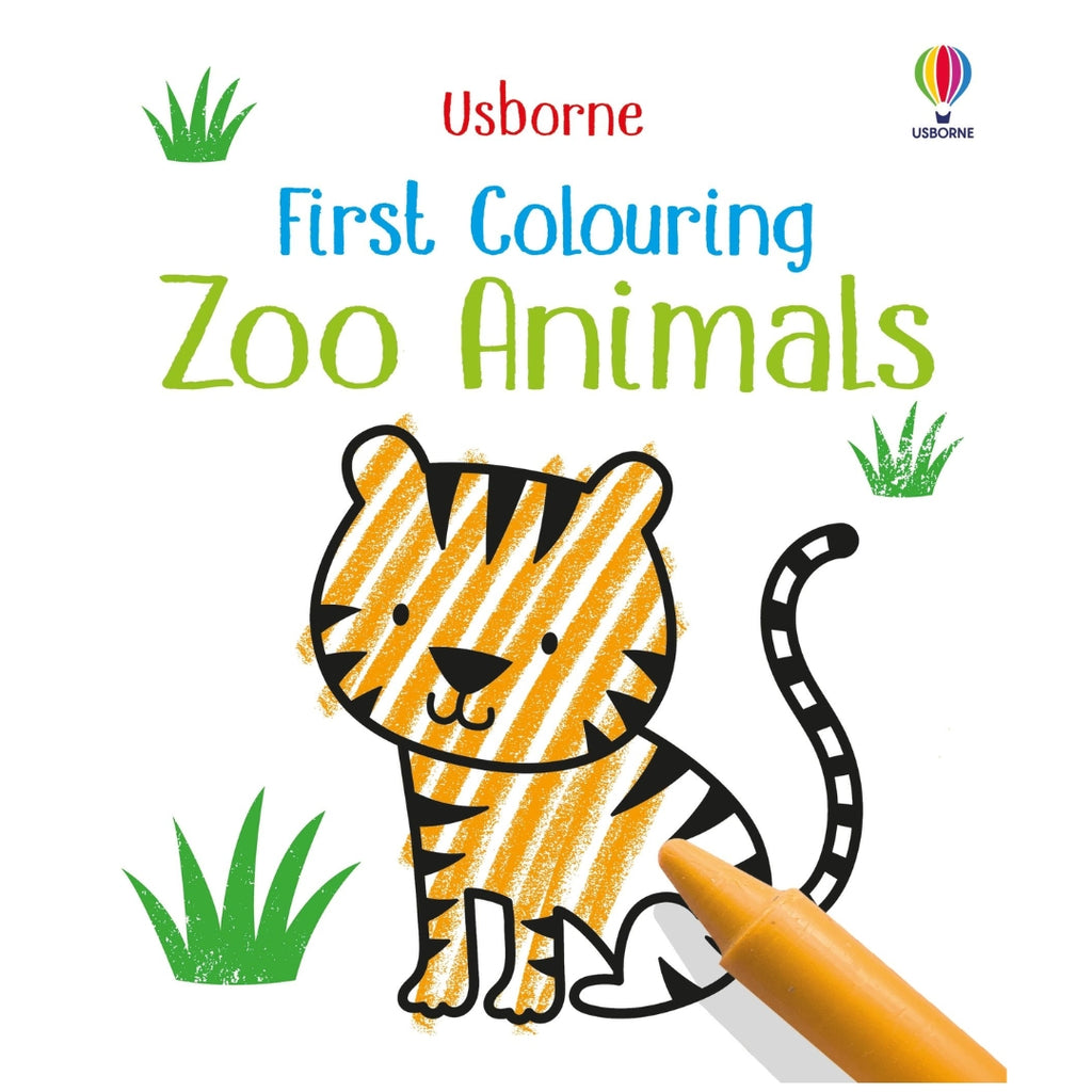 Usborne: First Colouring Zoo Animals - Paperback