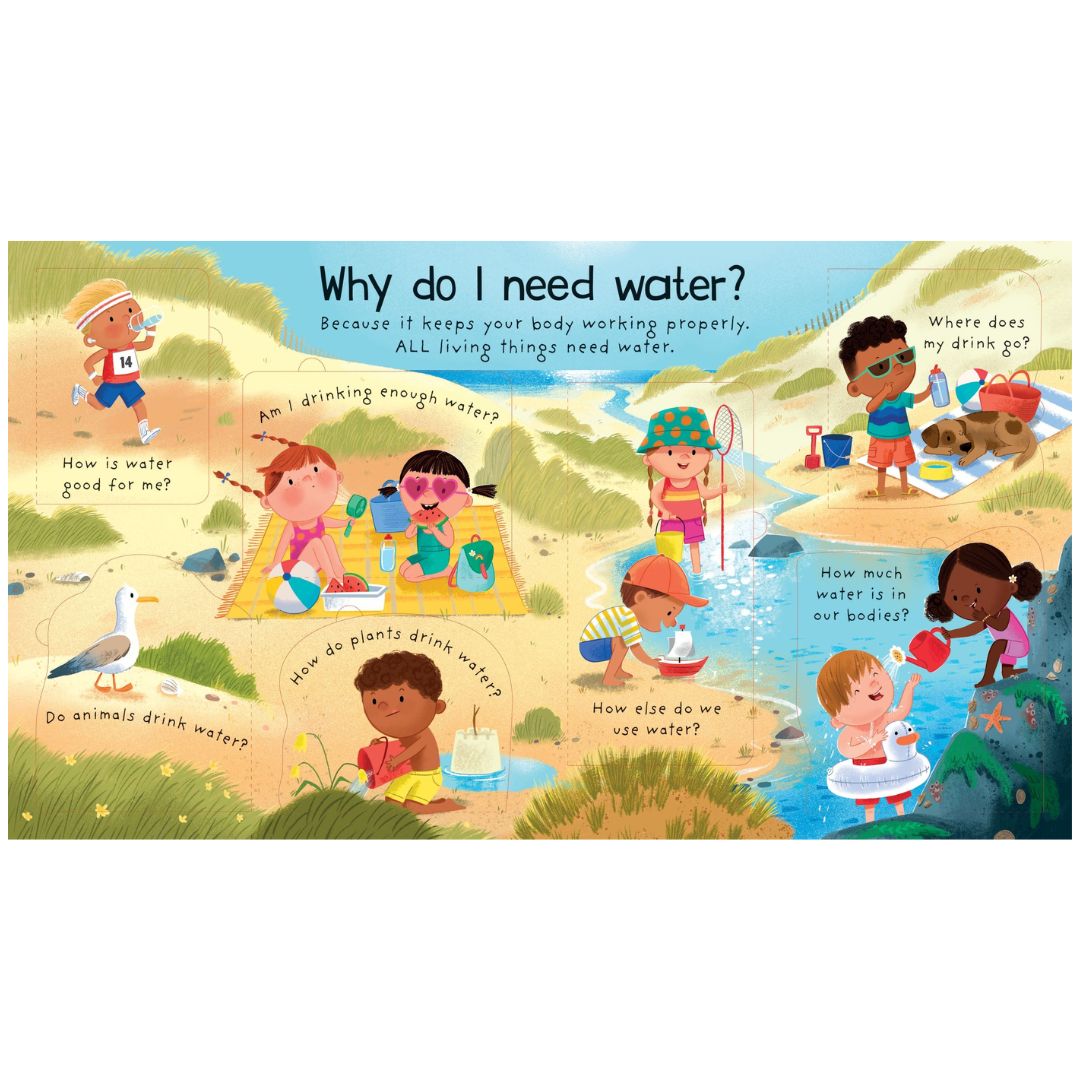 First Questions and Answers: Where does water come from? - Board Book | Usborne Books