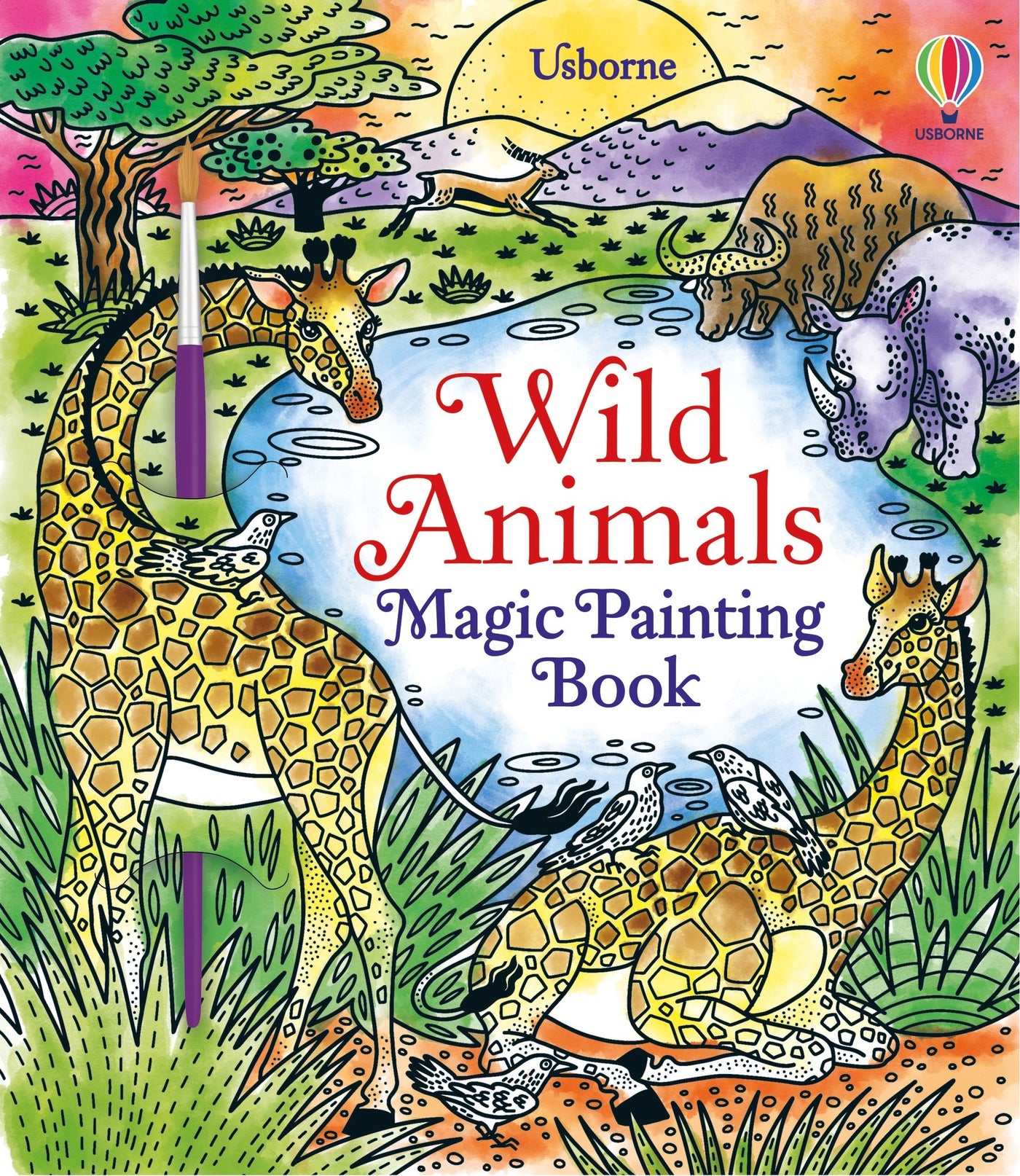 Wild Animals Magic Painting Book - Paperback | Usborne Books
