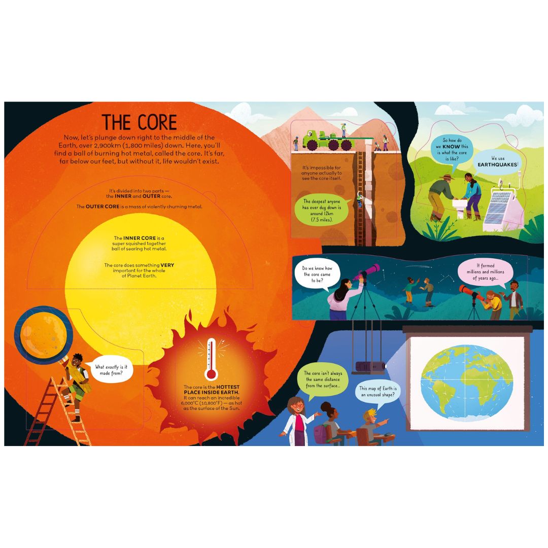 Extreme Planet: Journey to the Earth's core - Board Book | Usborne Books