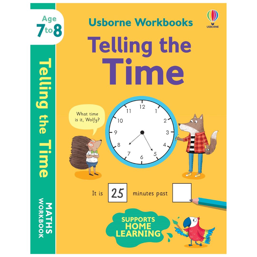 Usborne Workbooks Telling the Time 7-8 - Paperback | Usborne Books