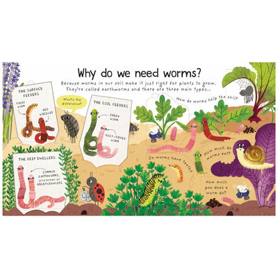 First Questions & Answers: Why do we need worms? - Board Book | Usborne Books