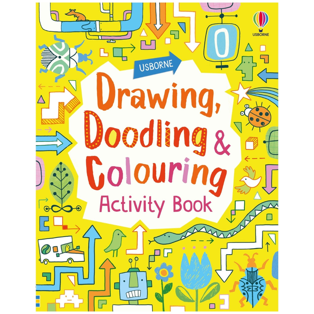 Usborne: Drawing, Doodling and Colouring Activity Book - Paperback