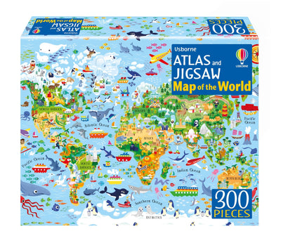 Atlas and Jigsaw Map of the World - Usborne Books