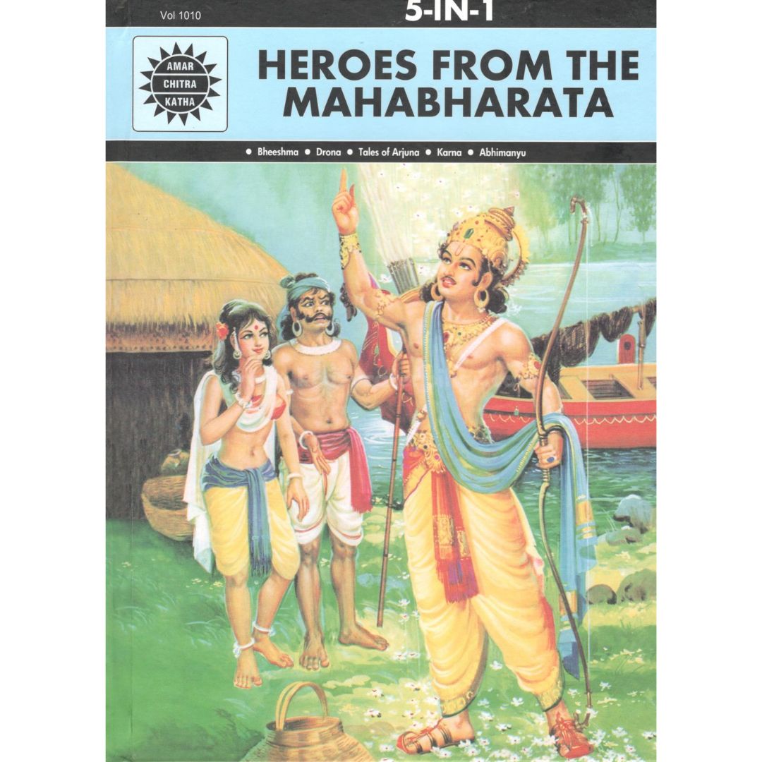 Heroes From The Mahabharata: 5 In 1 - Hardcover | Amar Chitra Katha