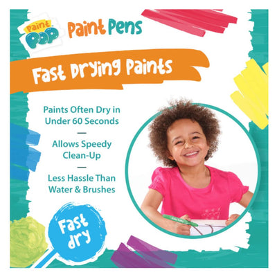 Paint Pop: Quick Dry Paint Pens, Pack of 12