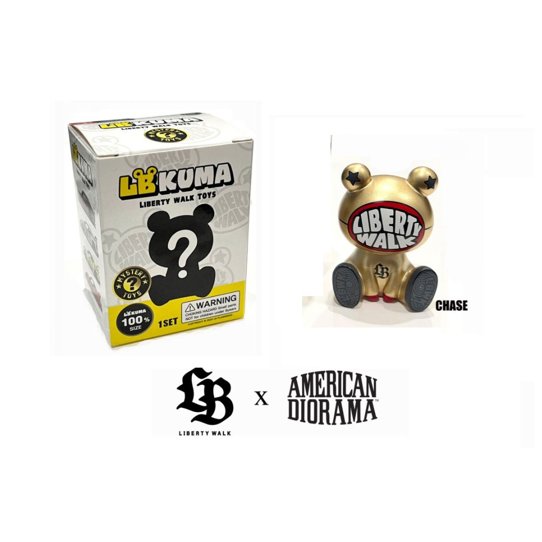 American Diorama Liberty Walk LB Kuma Blind Box – Pack of 1 (Assortment of 4)