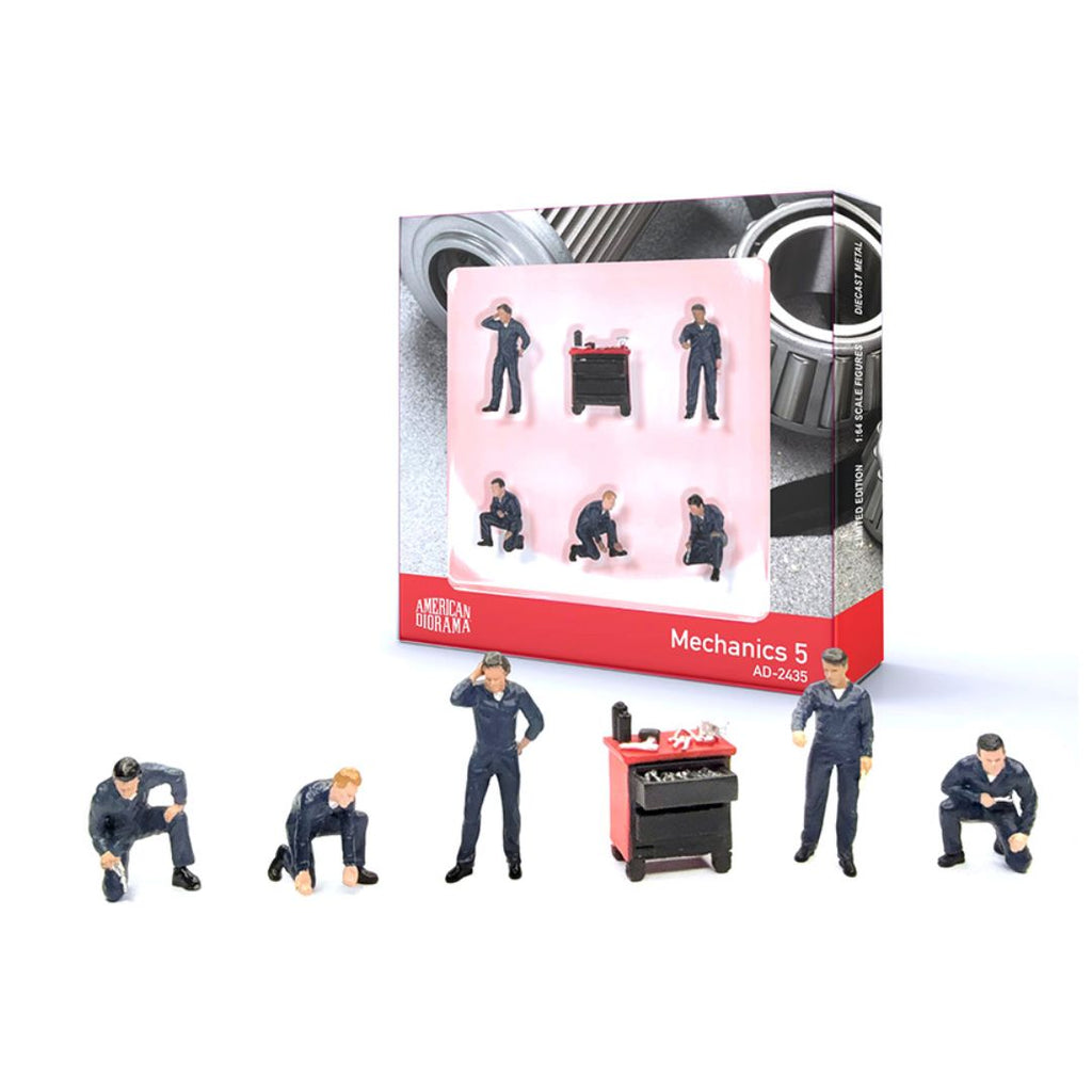 American Diorama #2435: Mechanics 5 Figures Set