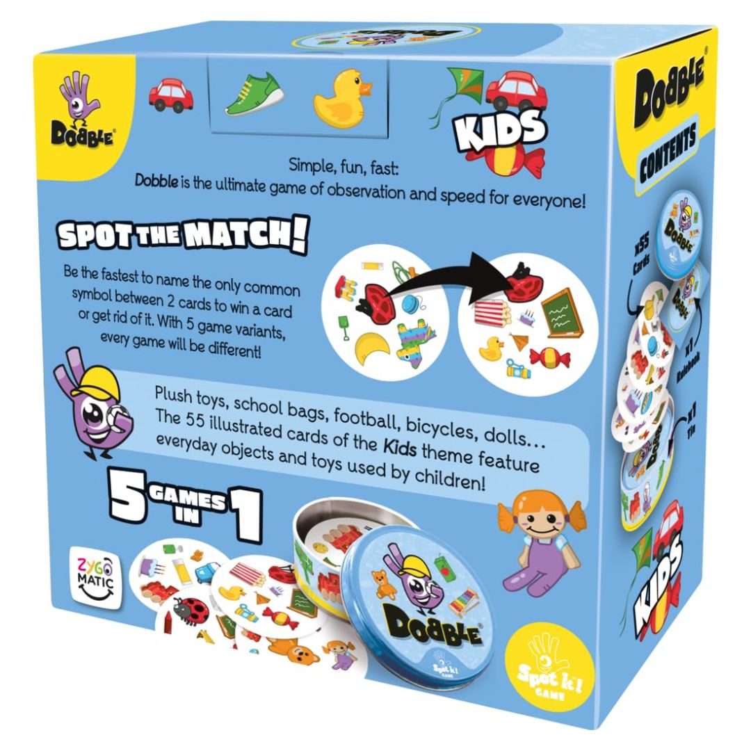 Asmodee Dobble Kids Spot The Match - Card Game