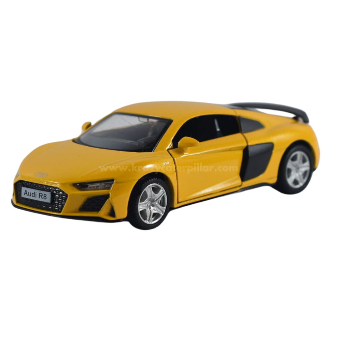 Super Fast City Car : Audi R8 Coupe - Yellow Die-Cast Scale Model (1:32)