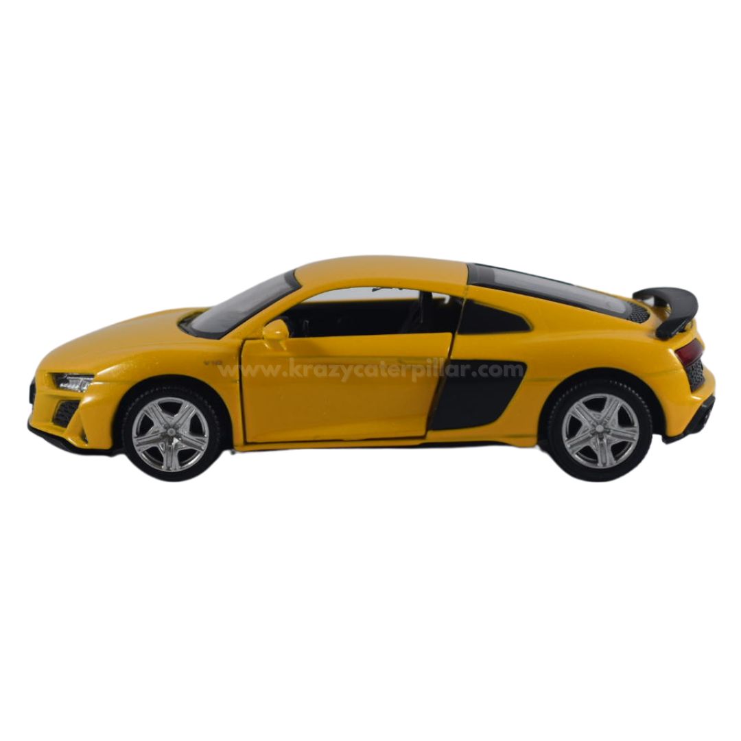 Super Fast City Car : Audi R8 Coupe - Yellow Die-Cast Scale Model (1:32)