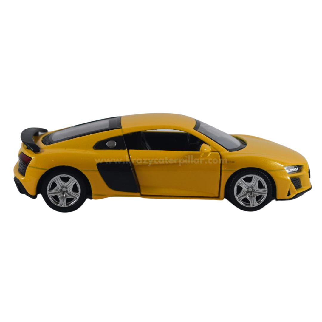 Super Fast City Car : Audi R8 Coupe - Yellow Die-Cast Scale Model (1:32)