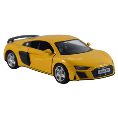 Super Fast City Car : Audi R8 Coupe - Yellow Die-Cast Scale Model (1:32)