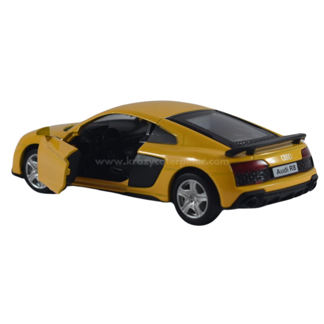 Super Fast City Car : Audi R8 Coupe - Yellow Die-Cast Scale Model (1:32)