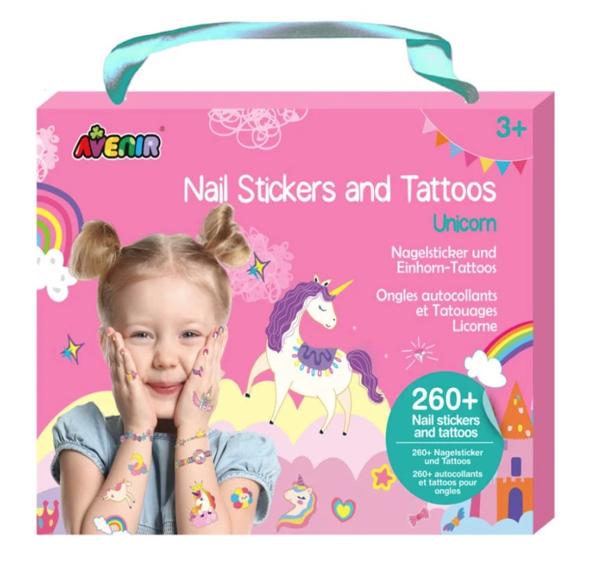 Avenir: Nail Stickers & Tattoos-Unicorn