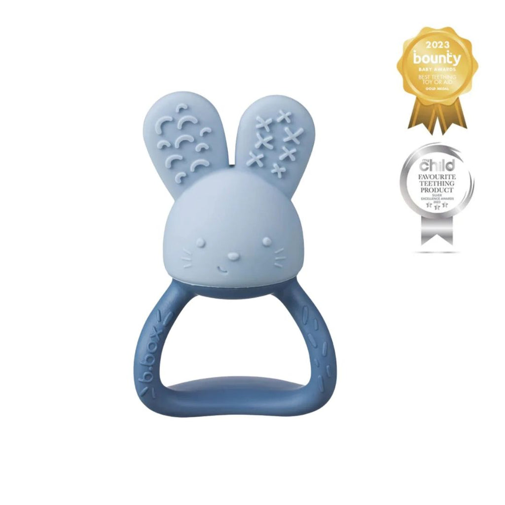 B.Box: Chill + Fill Bunny Teether Lullaby Blue