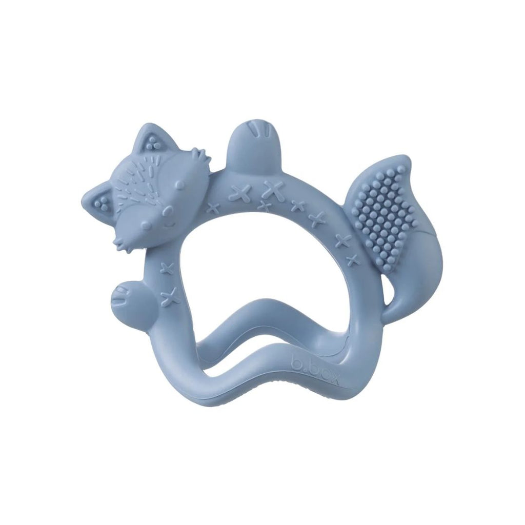 B.Box: Silicone Wrist Teether Fox Lullaby Blue