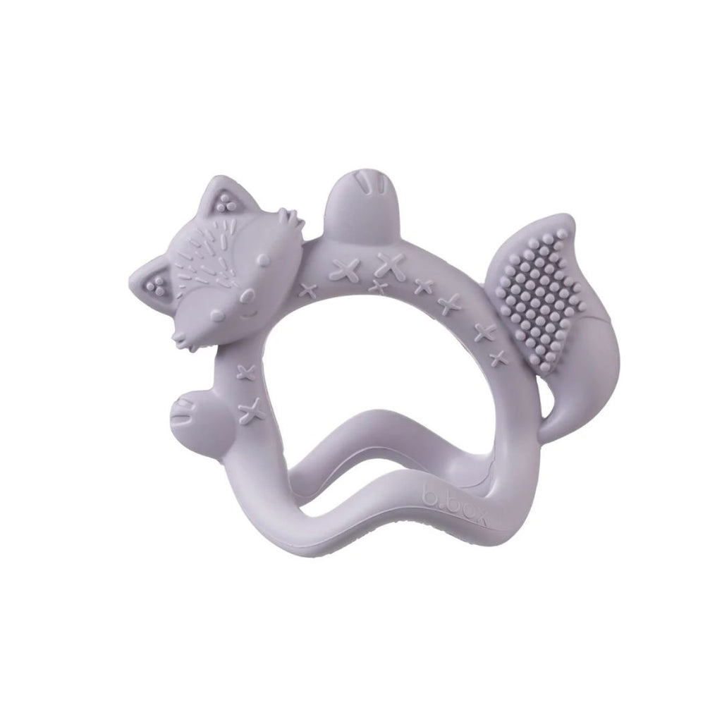 B.Box: Silicone Wrist Teether Fox Peony Purple