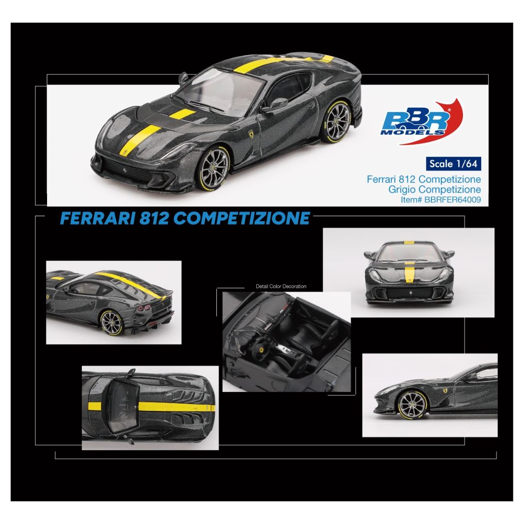BBR Model #009: Ferrari 812 Competizione Grigio Competizione
