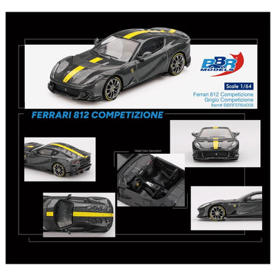 BBR Model #009: Ferrari 812 Competizione Grigio Competizione
