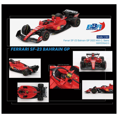 BBR Model #015: Ferrari SF23 #55 C. Sainz Bahrain GP