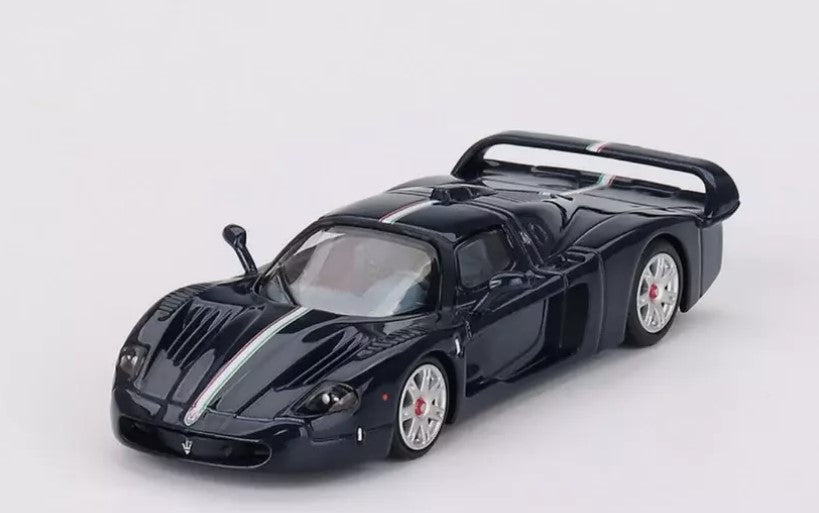 BBR Models Maserati MC12 Stradale Blue Metallic White Stripe