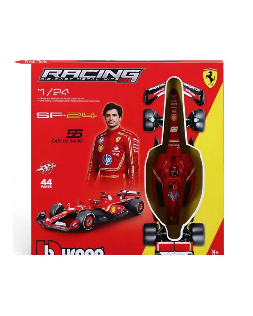 BBurago-Model Kit Ferrari SF-24 #55 Carlos Sainz F1 Model Kit (2024) – 1:24 scale