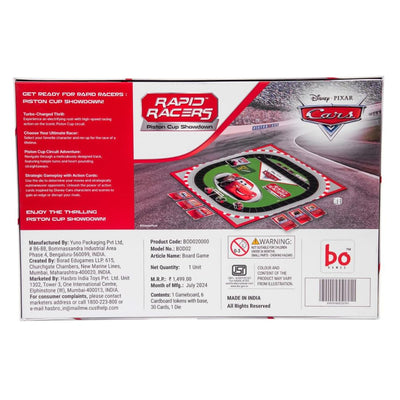 BO Game: Disney Pixar Cars - Rapid Racers Piston Cup Showdown - Board Game