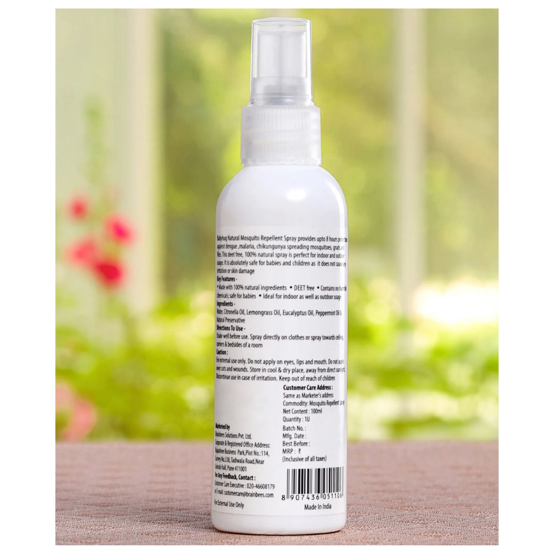 Babyhug 100% Natural Mosquito Repellent Spray - 100 ml