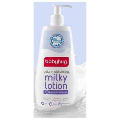 Babyhug Milk Protein Formula Daily Moisturising Milky Lotion Mild & Gentle Formula For Newborn Baby – 400 ml