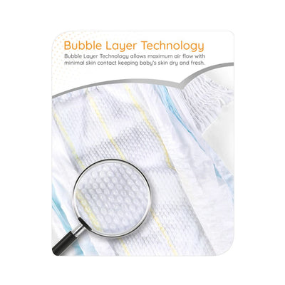 Babyhug Pro Bubble Care Premium Tape Style Diaper Large (L) Size - 23 Pieces