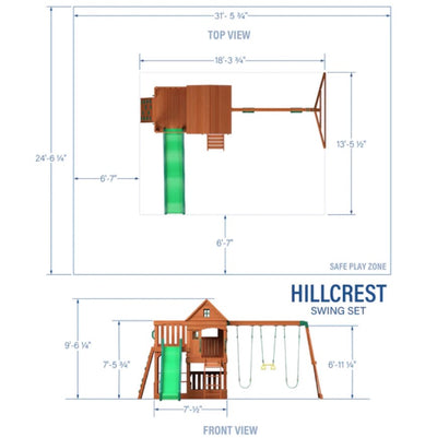 Backyard Discovery: HillCrest Swing Set