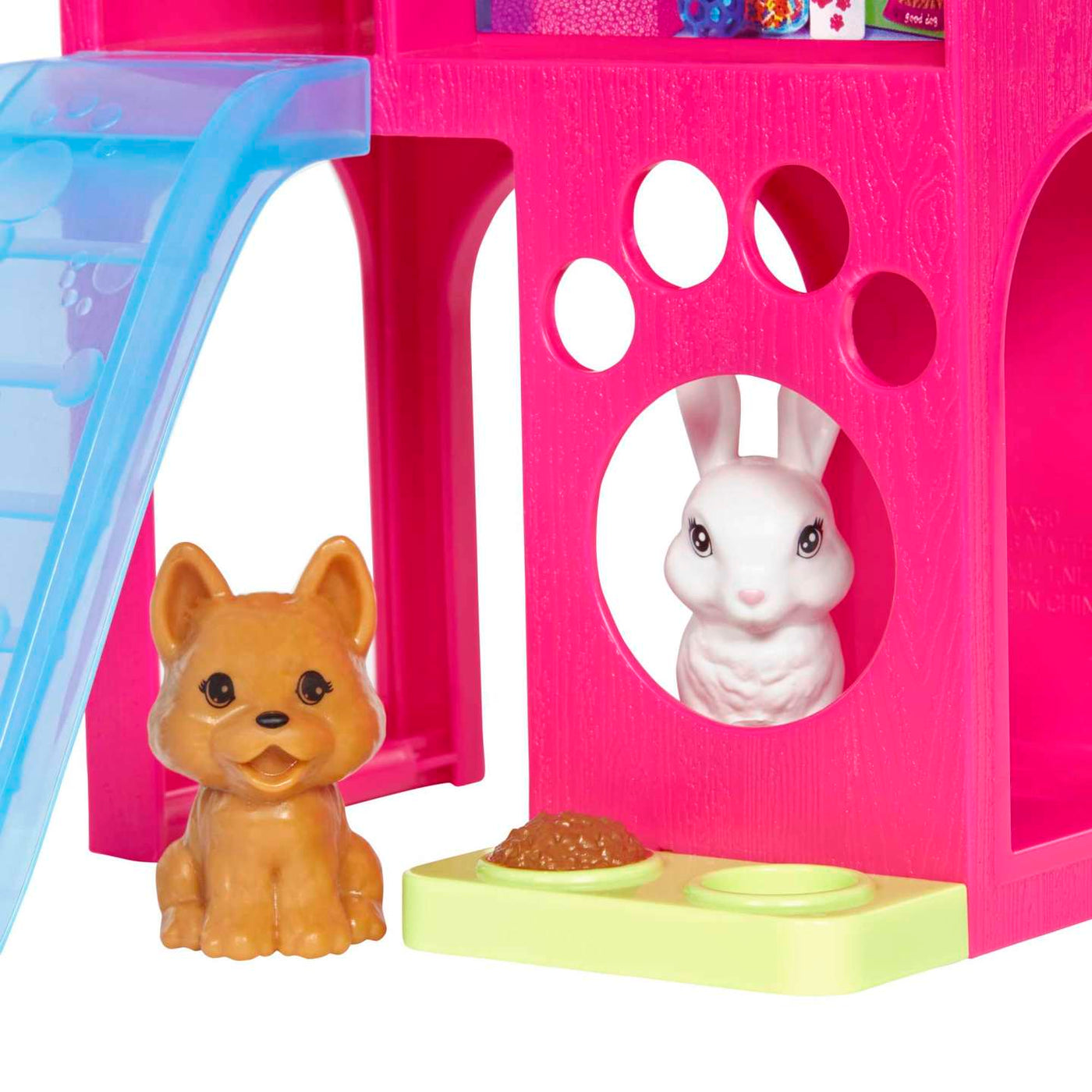 Barbie Doll and Pet Playhouse Playset with 2 Pets