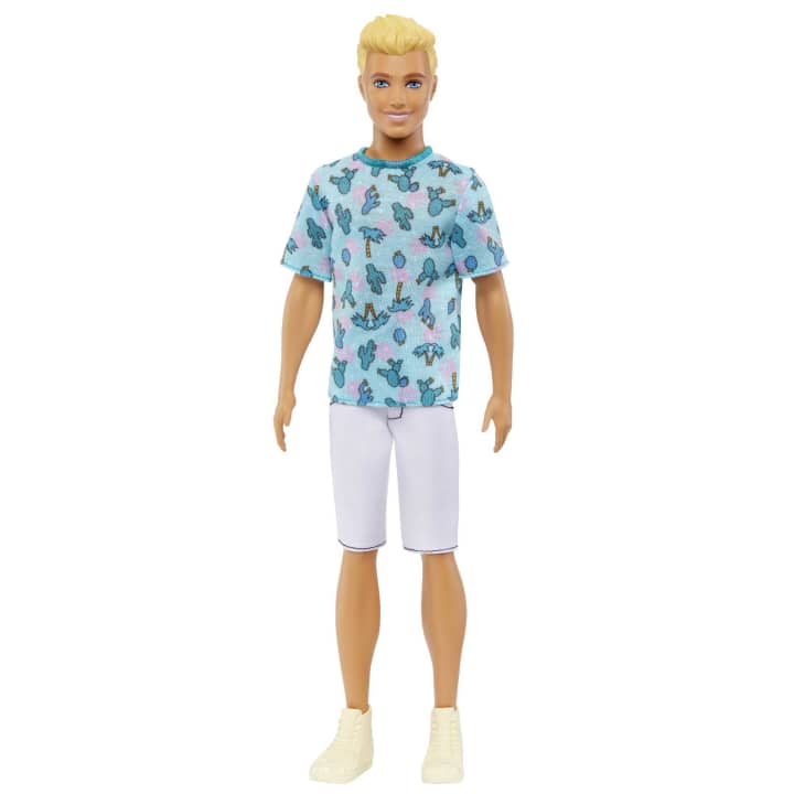 Ken Fashionistas Doll #211 With Blond Hair And Cactus Tee | Barbie
