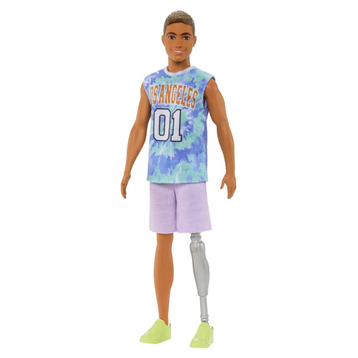 Ken Fashionistas Doll #212 With Jersey And Prosthetic Leg | Barbie