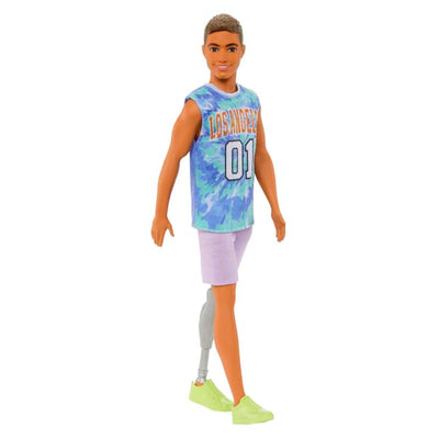 Ken Fashionistas Doll #212 With Jersey And Prosthetic Leg | Barbie