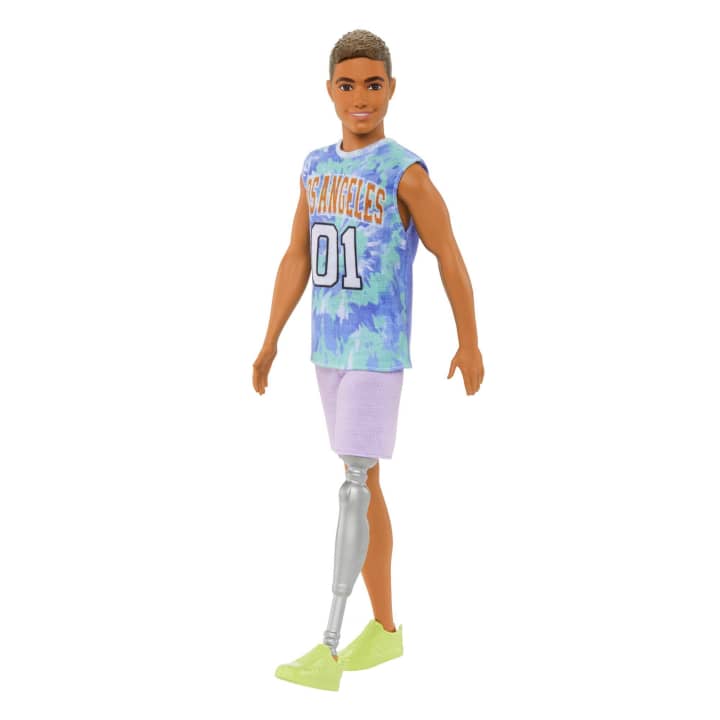 Ken Fashionistas Doll #212 With Jersey And Prosthetic Leg | Barbie