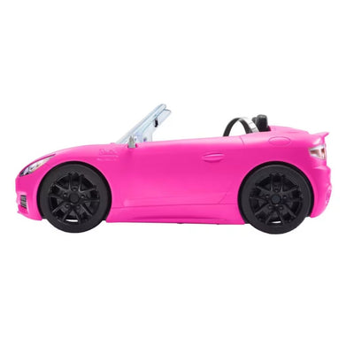 Barbie Pink Convertible 2-Seater Vehicle With Rolling Wheels