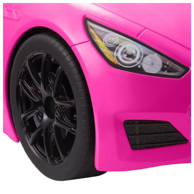 Barbie Pink Convertible 2-Seater Vehicle With Rolling Wheels