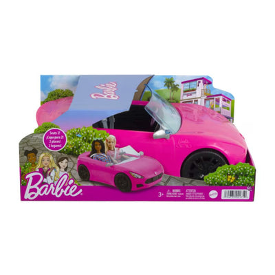 Barbie Pink Convertible 2-Seater Vehicle With Rolling Wheels