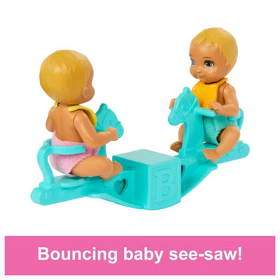 Barbie Skipper Babysitter Doll With Twin Nursery Playset & Accessories