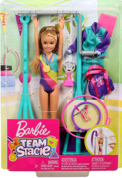 Barbie Team Stacie Doll And Gymnastics Playset